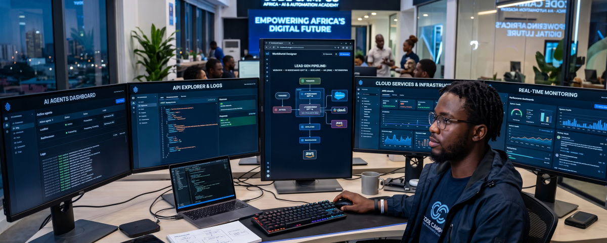 A technology professional creating AI-powered automation workflows using modern software development and cloud tools.